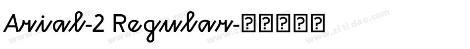 Arial-2 Regular字体转换